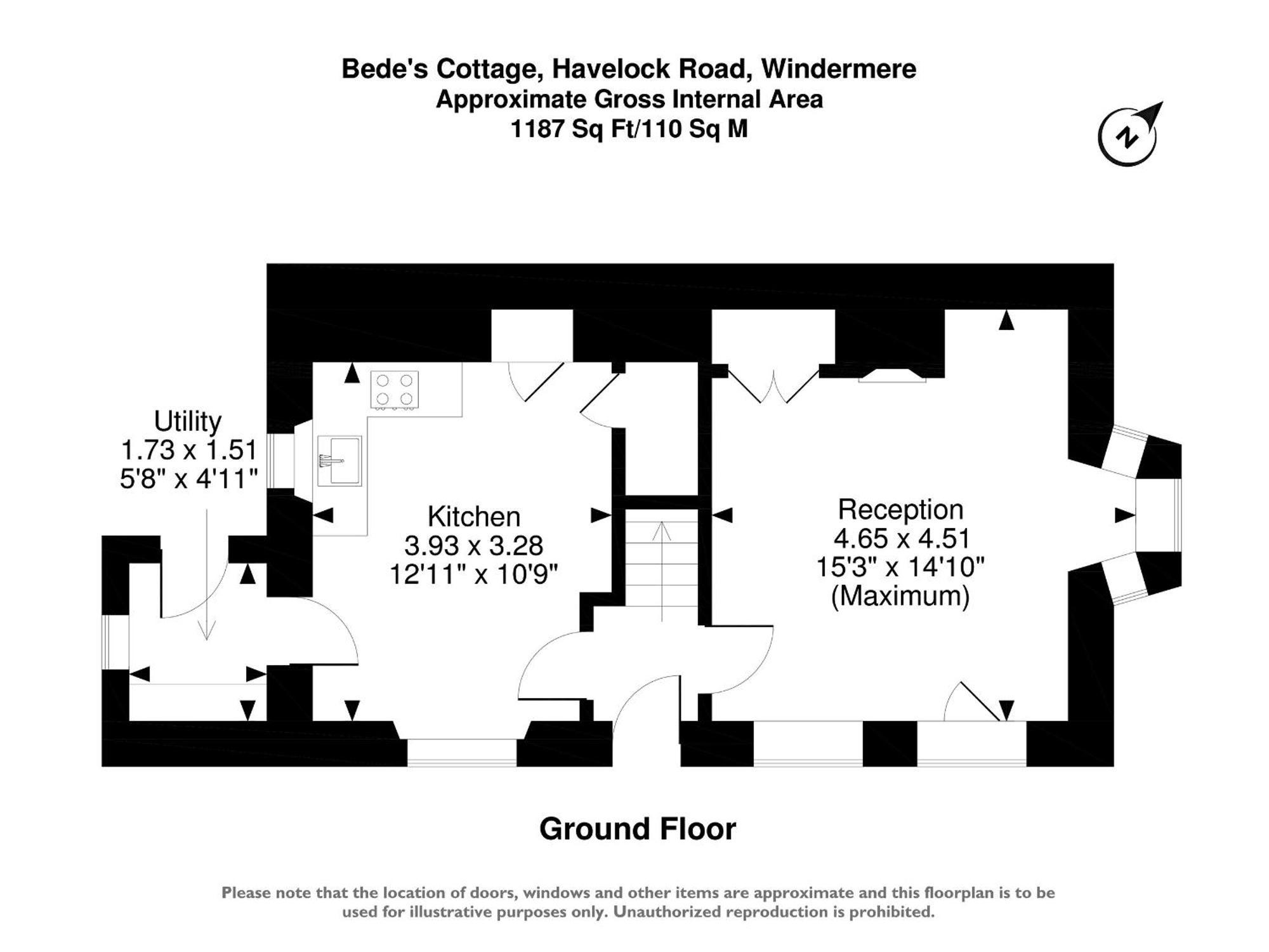 Bedes Cottage Windermere Exterior foto